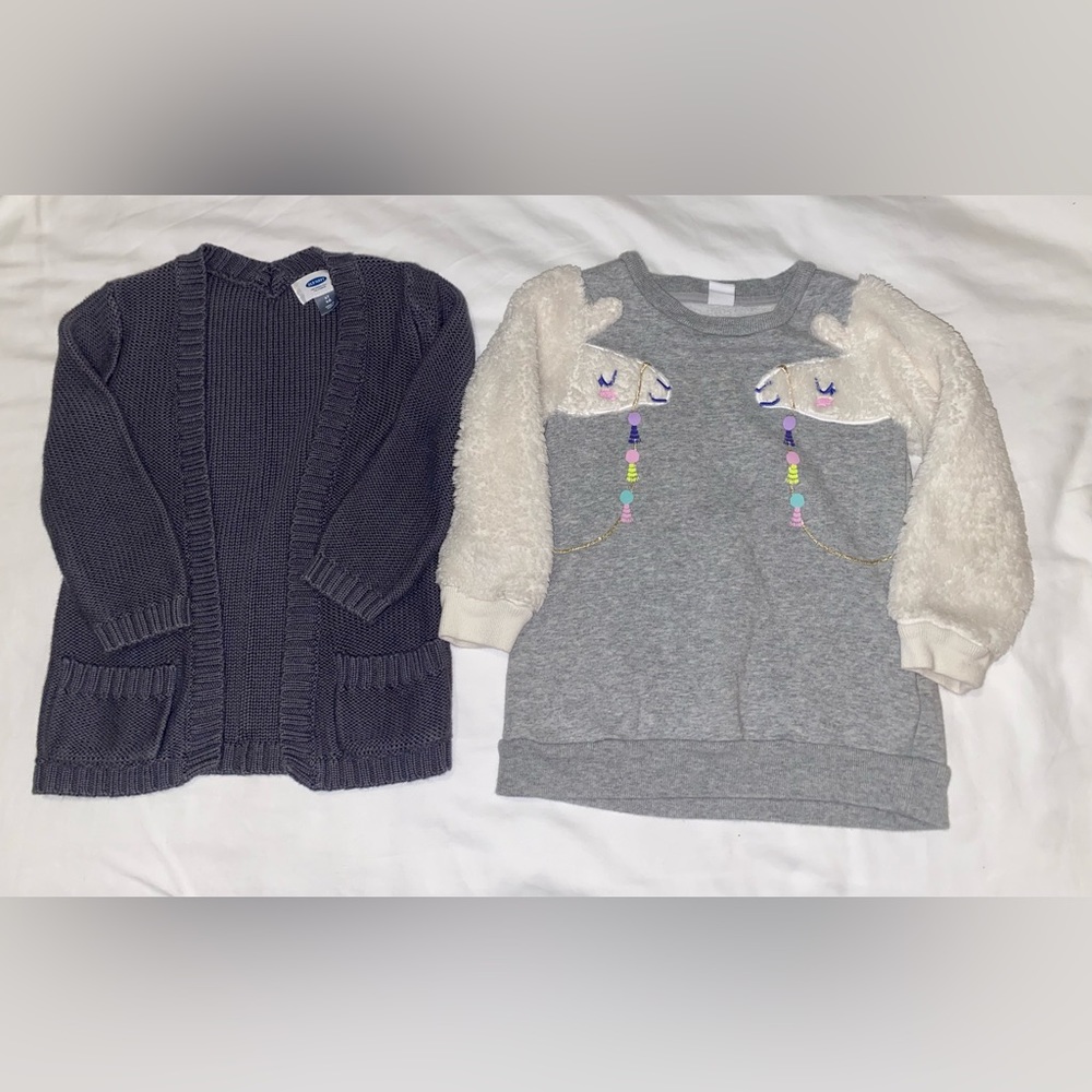 Girls 4T sweater sweatshirt llama gap old navy